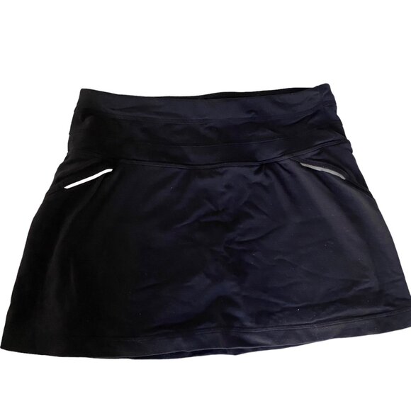 Athleta Pants - ATHLETA Relay Skort Sz XS Skirt w/ Shorts Black Golf Tennis Reflective 221935-00